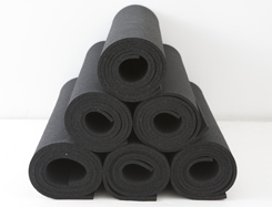 Eco Friendly, green, recycled tire yoga mat pyramid